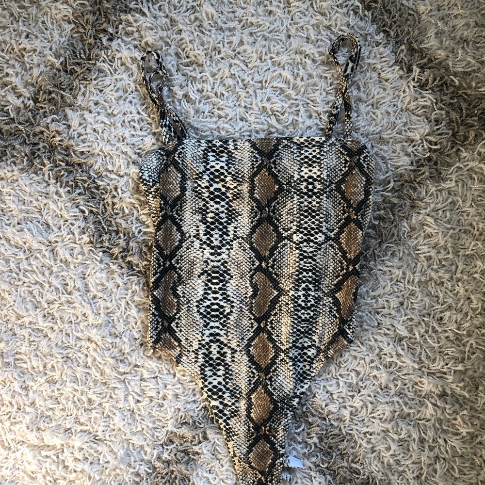 Animal print body suit